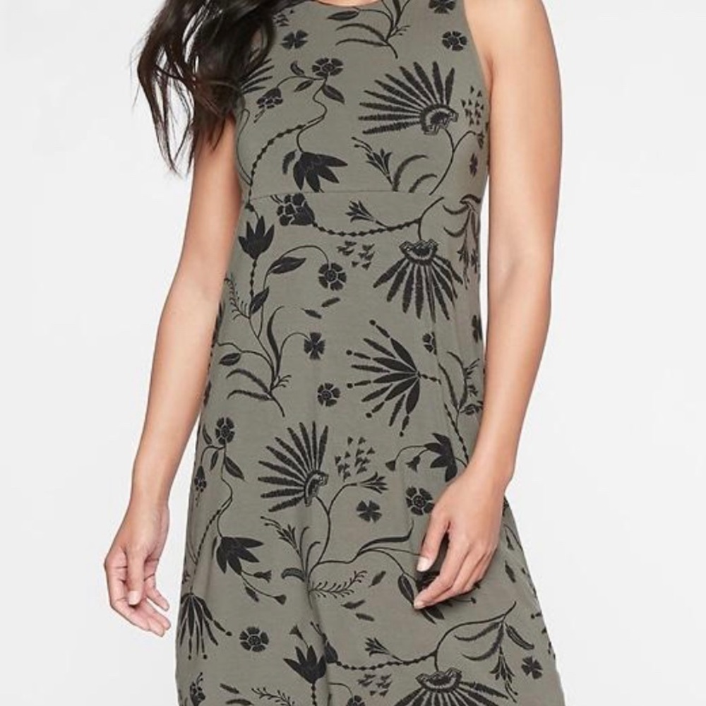 Athleta santorini printed high neck dress